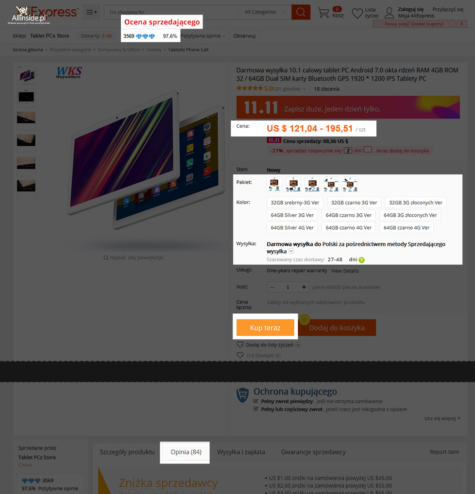 Na co zwrócić uwagę przy zakupach na Aliexpress